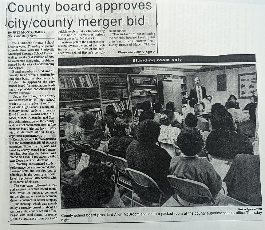 County Board Approves Merge