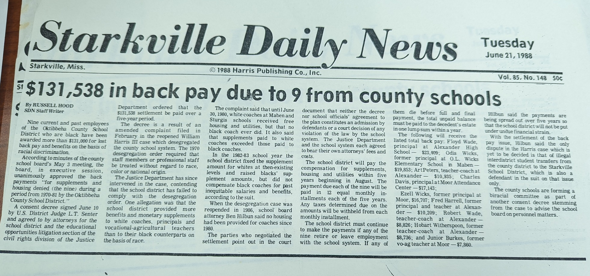 Back Pay for Discrimination