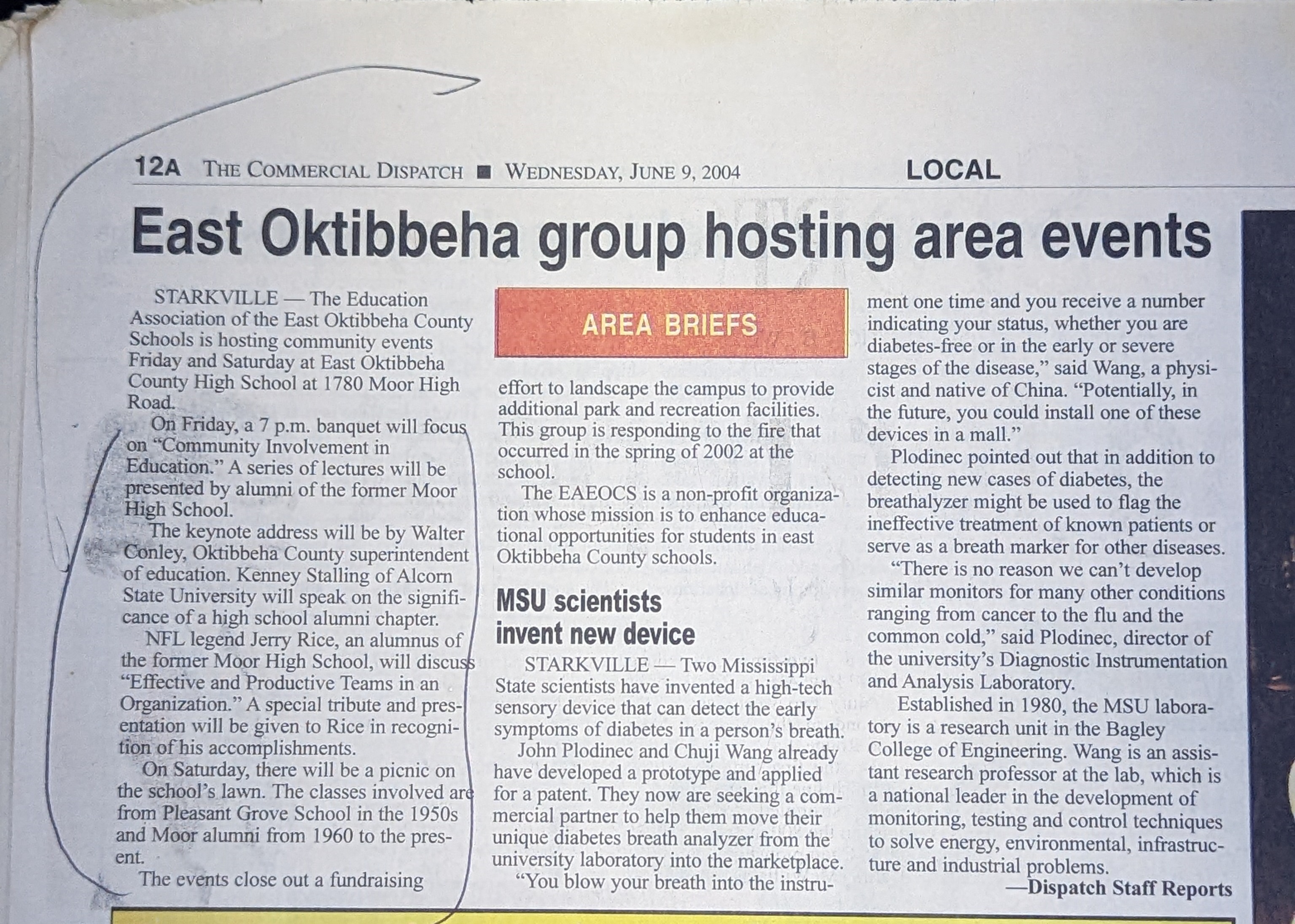 East Oktibbeha group hosting area events