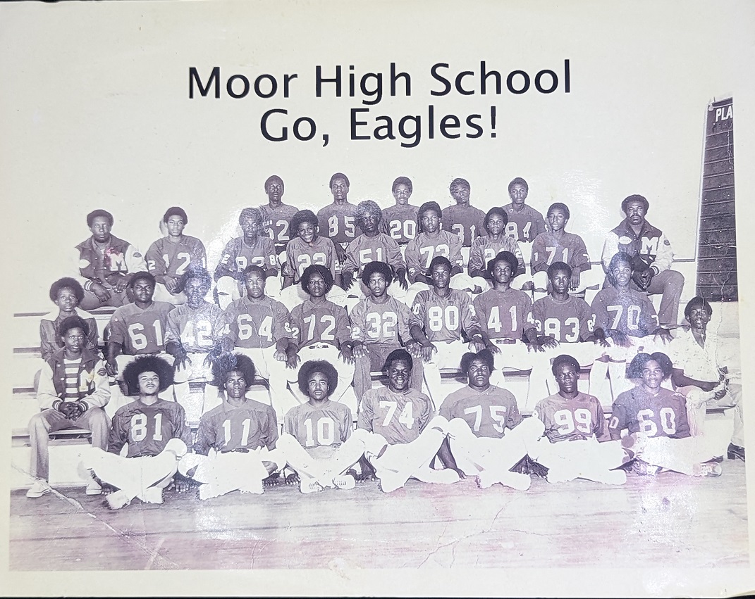 click to see item Moor High School, Go Eagles!
