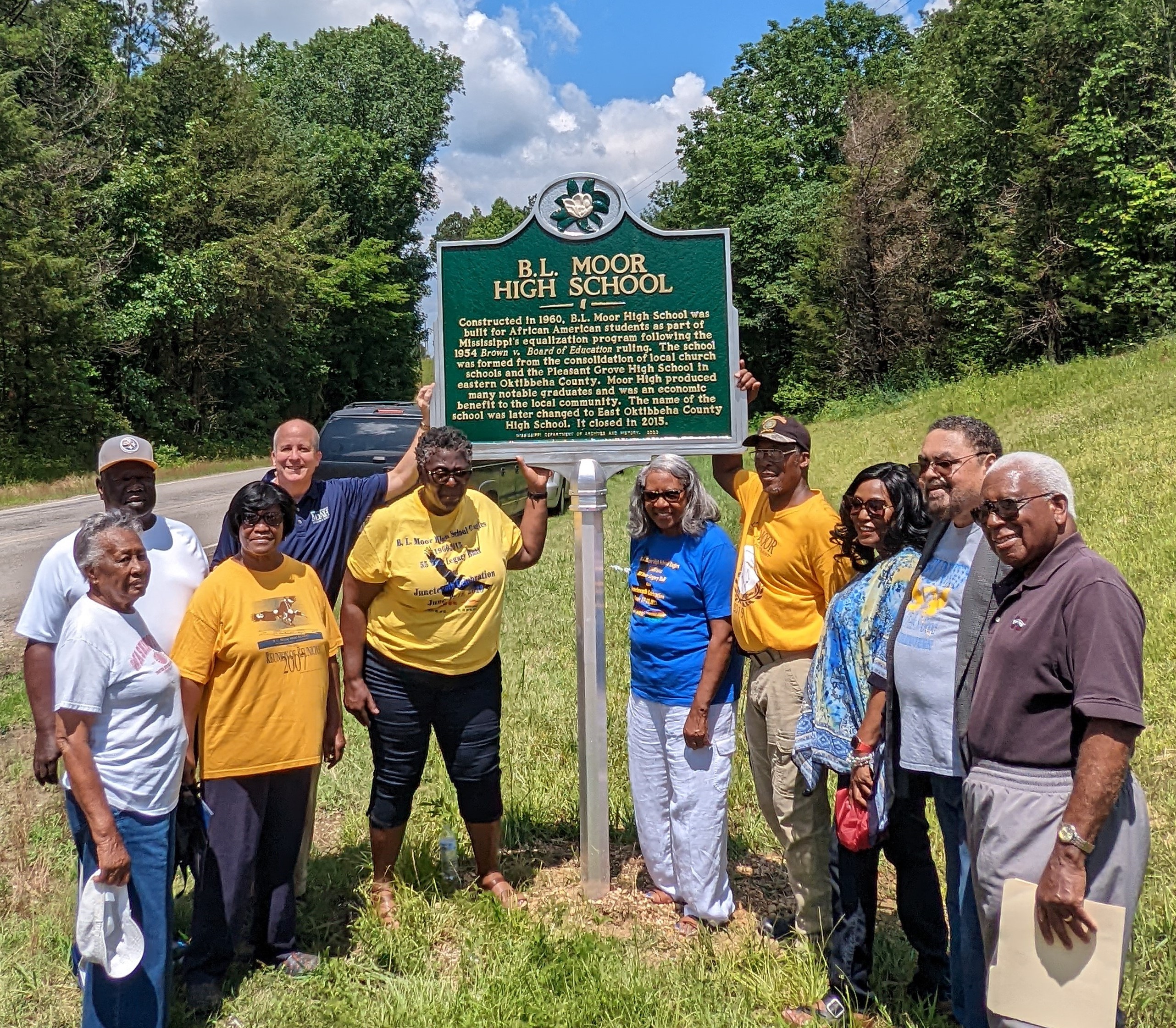 Group with Historical Marker