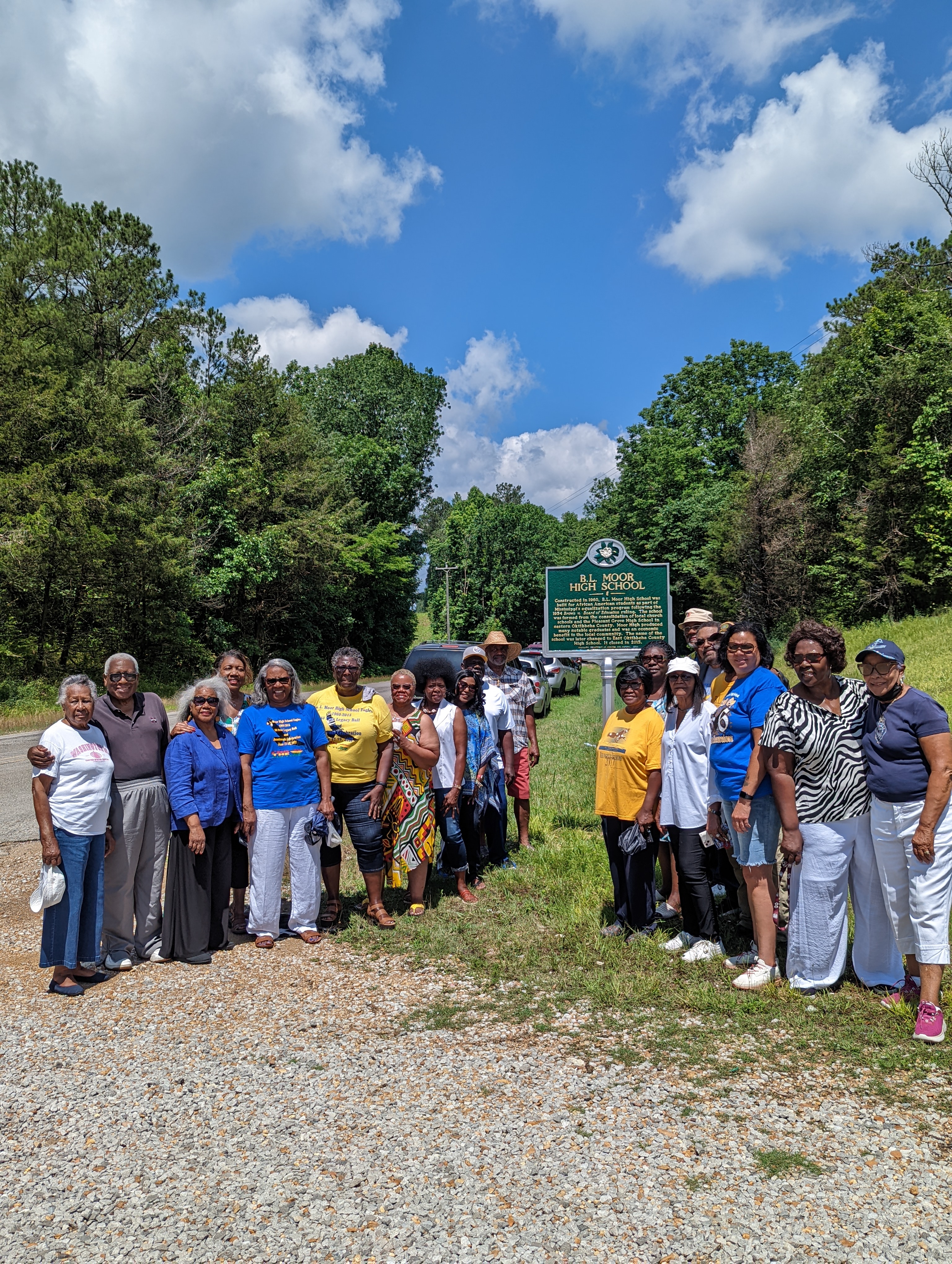Attendees with Historical Marker