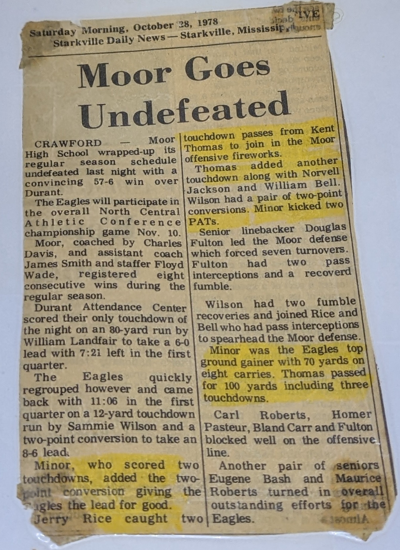 click to see item Moor Goes Undefeated